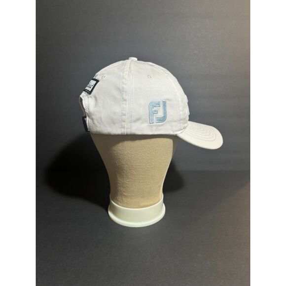 Titleist Golf Hat Cap Adjustable White Light Blue Embroidery FJ FootJoy Logo - Picture 3 of 6
